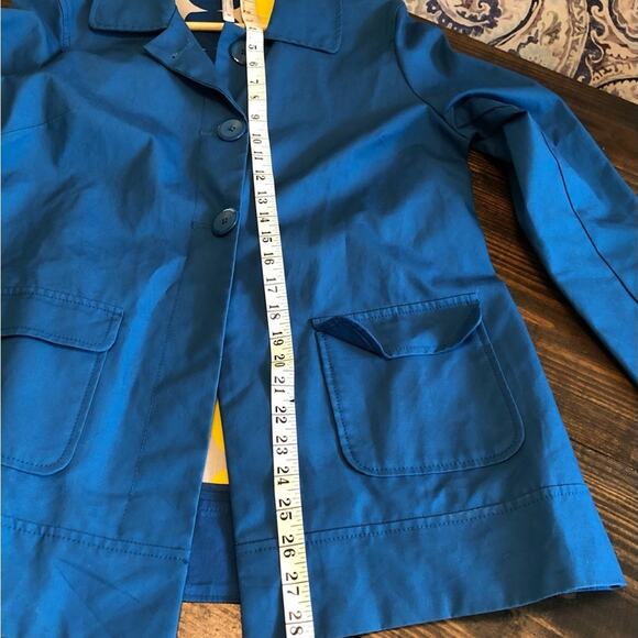 Old Navy Jacket Women’s Size Medium Blue Waterproof Rain Pea Coat Outerwear - Picture 6 of 13